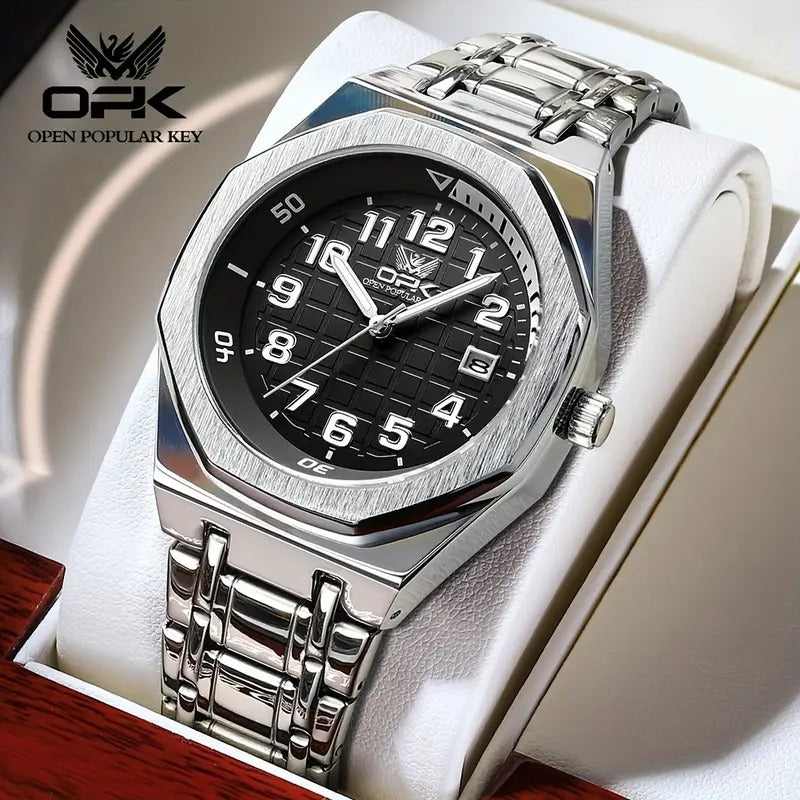 Premium Silver Stainless Steel Men’s Watch