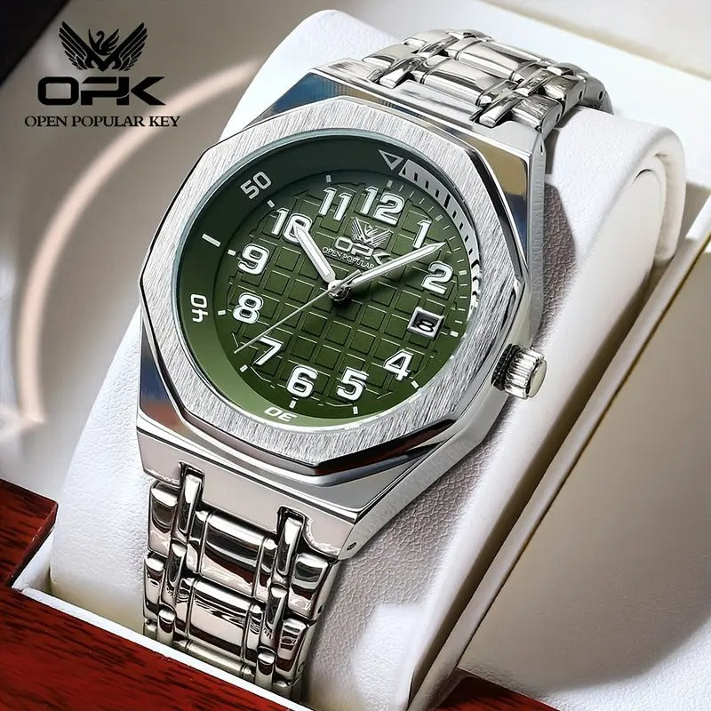 Premium Silver Stainless Steel Men’s Watch