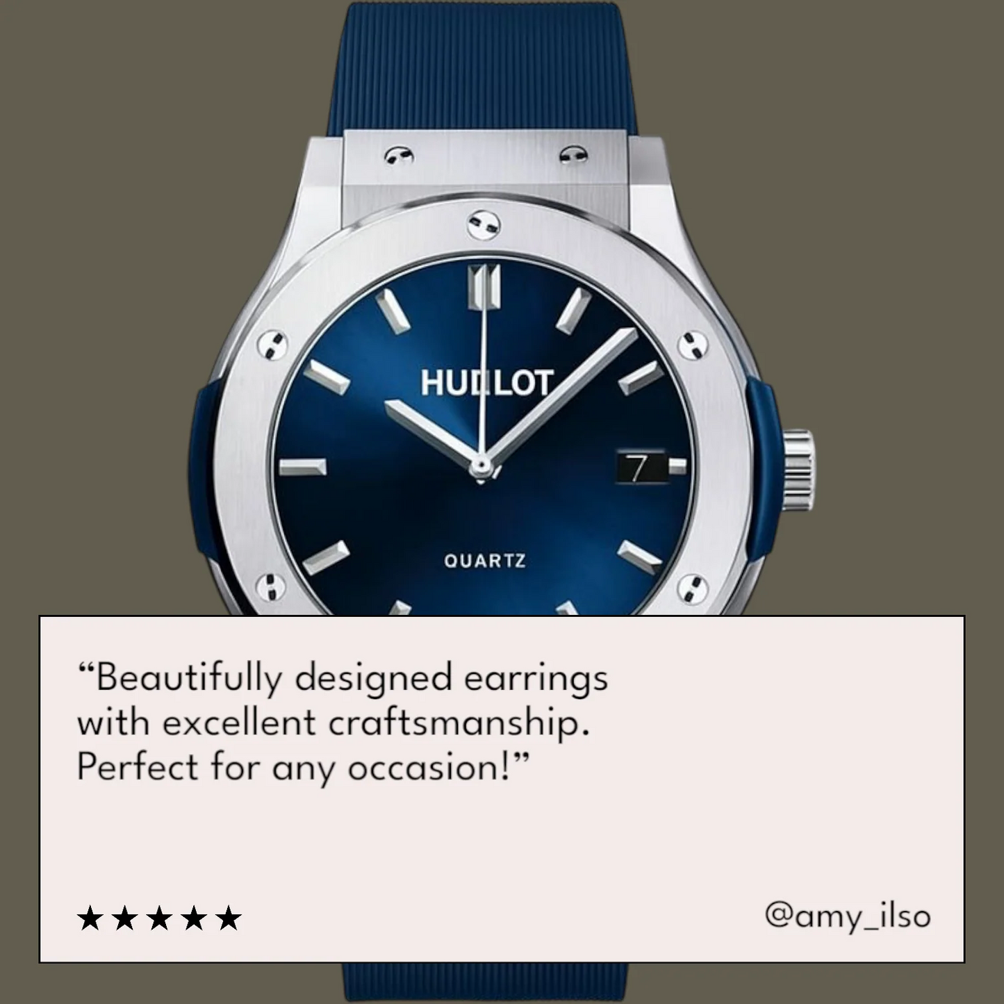 Classic Fusion – Bold Blue / Black Elegance on Your Wrist" كلاسيك فيوجن – أناقة زرقاء / سوداء جريئة على معصمك
