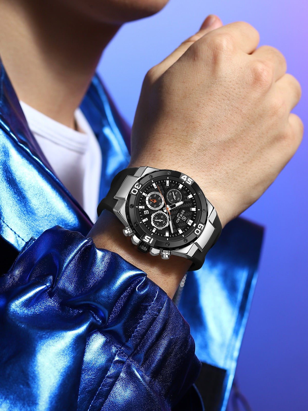 Reward VIP Chronograph – Bold Luxury Sports Watch for Men/ساعة ريوارد VIP كرونوغراف – الفخامة الرياضية للرجال