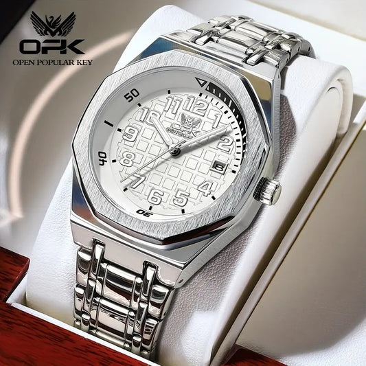Premium Silver Stainless Steel Men’s Watch