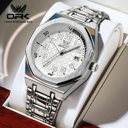 Premium Silver Stainless Steel Men’s Watch